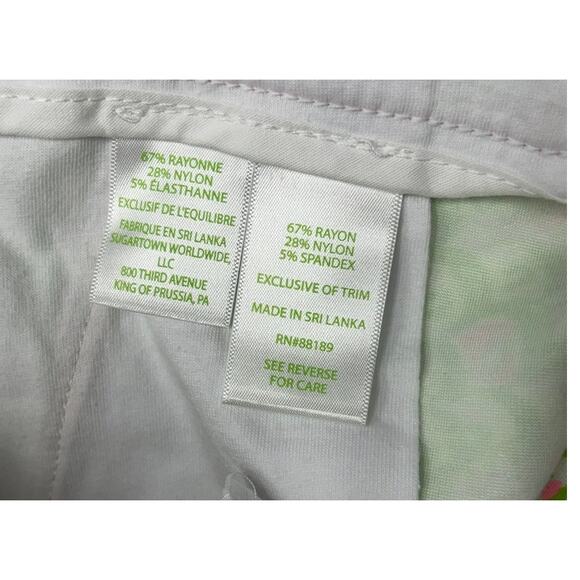Lilly Pulitzer Women's Green Pink Pineapple Print Shorts Size 8 NWT #59531 - Picture 4 of 4